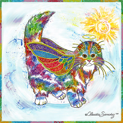 Purrsie's Hope, Cat art by Claudia Sanchez, part of the Cats for the Cure collection
