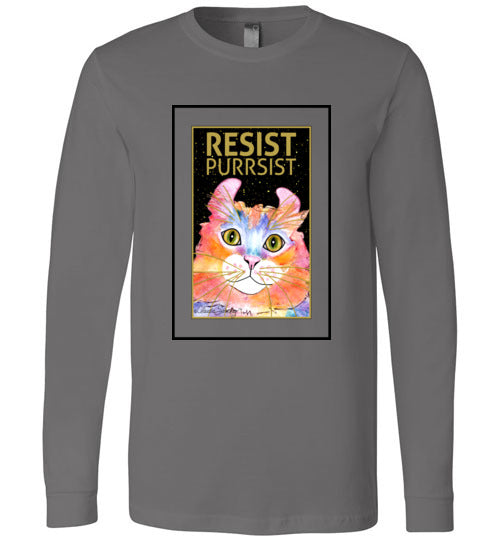 Simba RESIST-PURRSIST Long Sleeved T-Shirt by Claudia Sanchez
