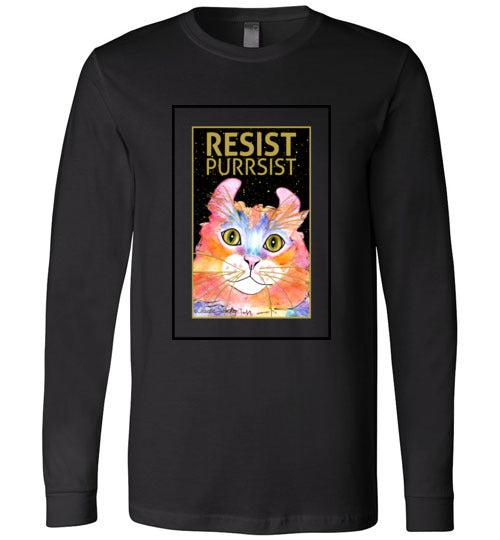 Simba RESIST-PURRSIST Long Sleeved T-Shirt by Claudia Sanchez