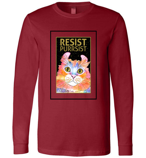 Simba RESIST-PURRSIST Long Sleeved T-Shirt by Claudia Sanchez