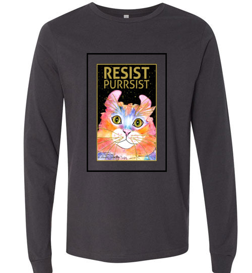 Simba RESIST-PURRSIST Long Sleeved T-Shirt by Claudia Sanchez