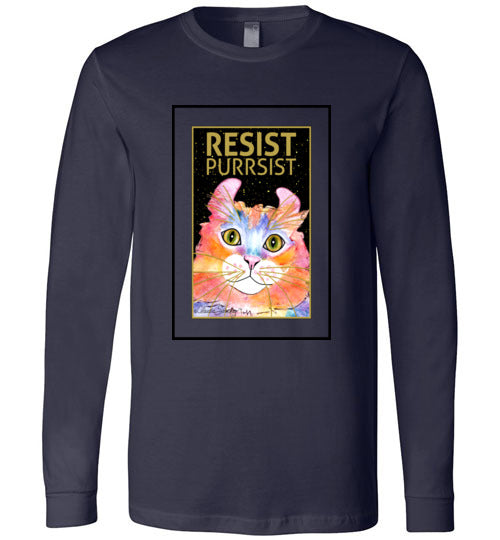 Simba RESIST-PURRSIST Long Sleeved T-Shirt by Claudia Sanchez