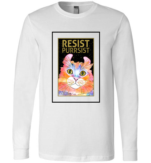 Simba RESIST-PURRSIST Long Sleeved T-Shirt by Claudia Sanchez