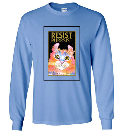 Simba RESIST-PURRSIST Long Sleeved T-Shirt by Claudia Sanchez