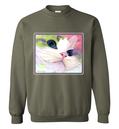 Ali's Eyes Sweatshirt by Claudia Sanchez