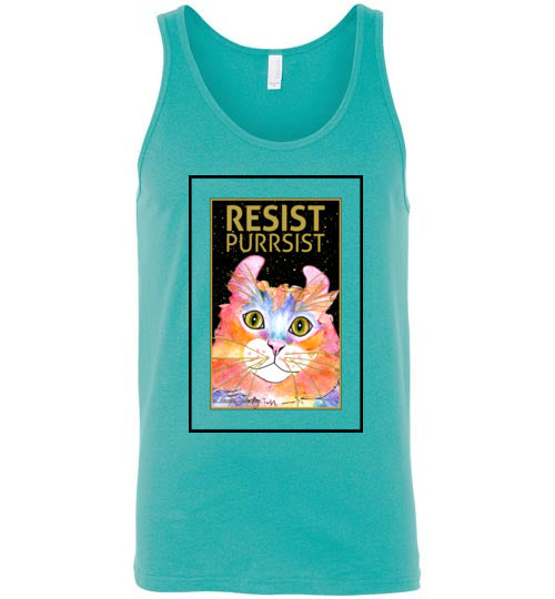 Simba RESIST-PURRSIST Tank Top by Claudia Sanchez