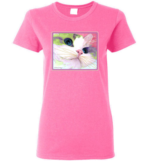 Ali's Eyes Ladies Short Sleeved T-Shirt by Claudia Sanchez