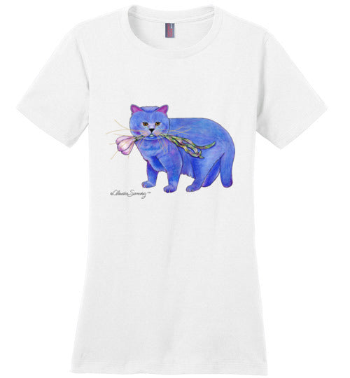 Garlic Cat Ladies Short Sleeved T-Shirt by Claudia Sanchez