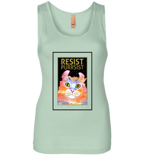 Simba RESIST-PURRSIST Tank Top by Claudia Sanchez