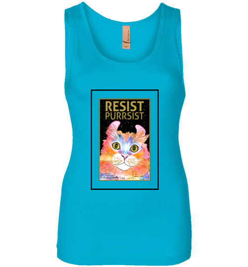 Simba RESIST-PURRSIST Tank Top by Claudia Sanchez