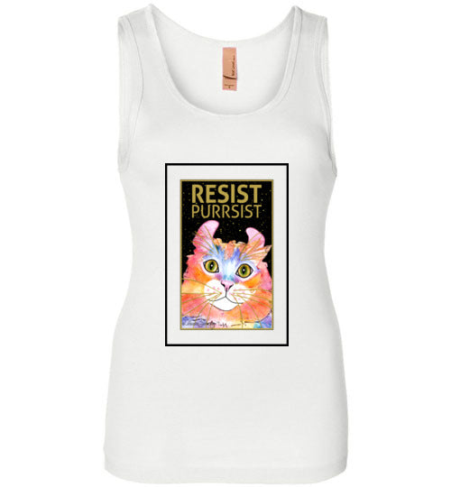 Simba RESIST-PURRSIST Tank Top by Claudia Sanchez