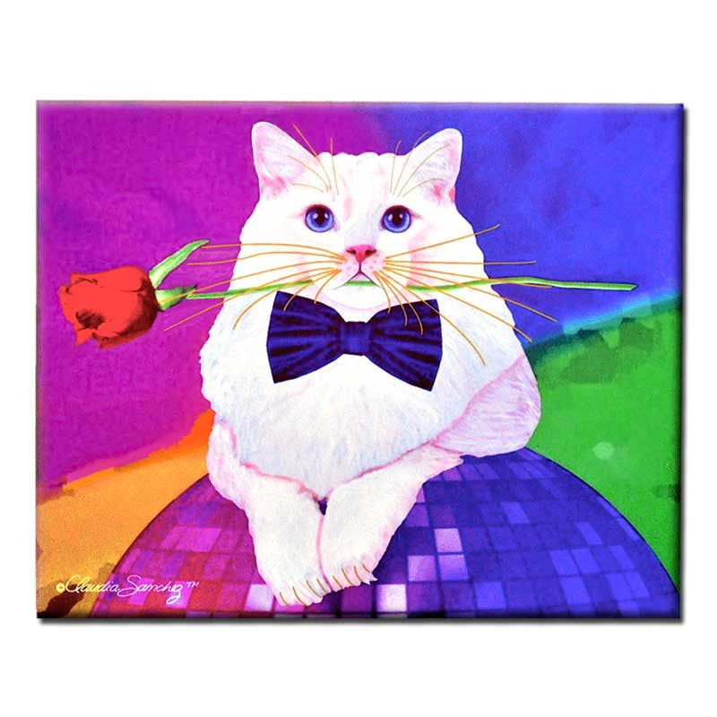 Erik Catango 8x10  Decorative Ceramic Cat Art Tile