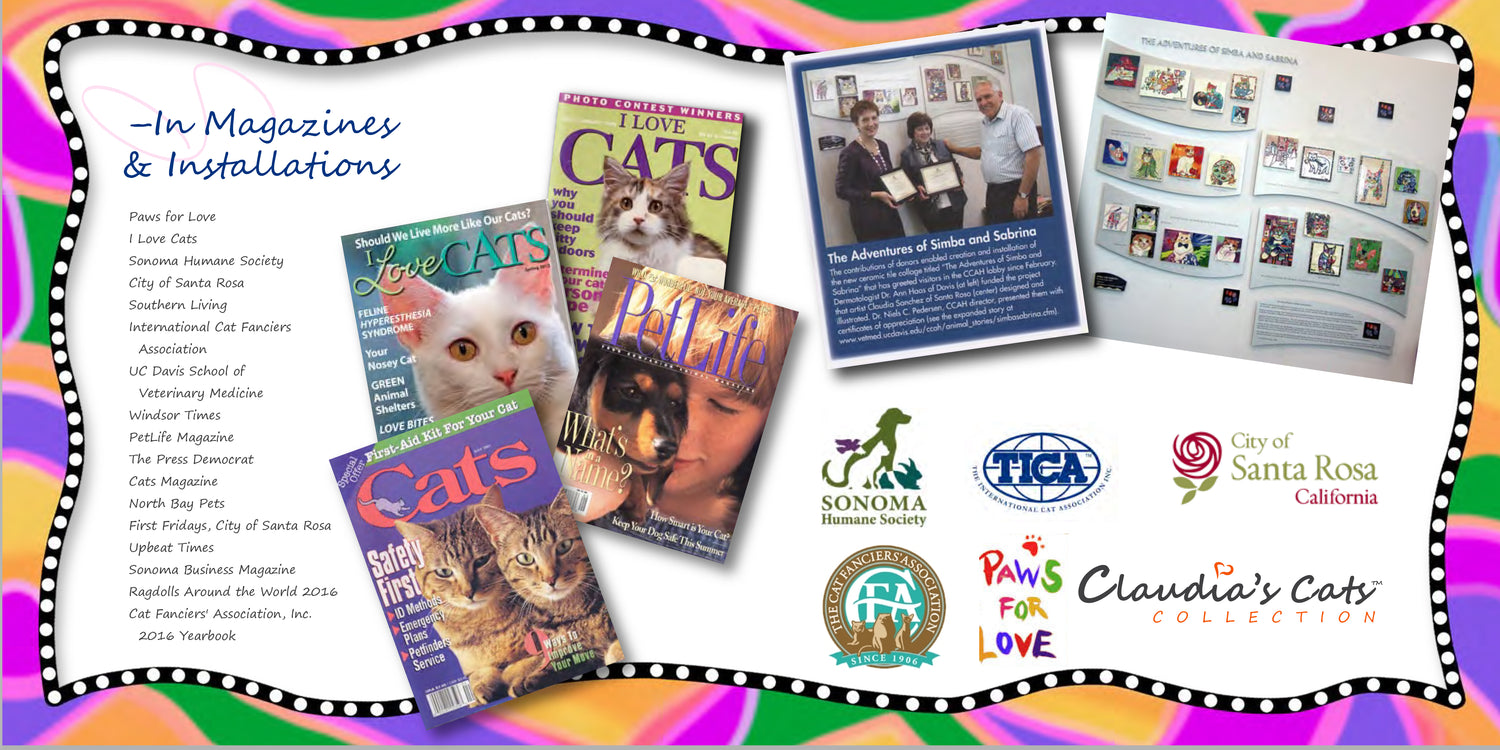 Claudia's Cats in magazines