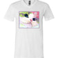 Ali's Eyes V-Neck Short Sleeved T-Shirt by Claudia Sanchez