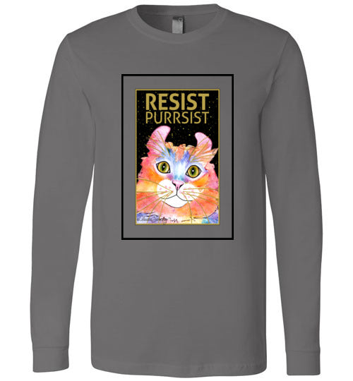 Simba RESIST-PURRSIST Long Sleeved T-Shirt by Claudia Sanchez