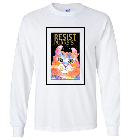 Simba RESIST-PURRSIST Long Sleeved T-Shirt by Claudia Sanchez