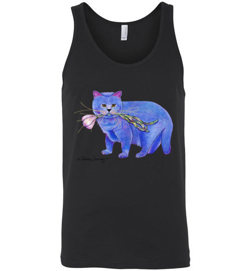 Garlic Cat Tank Top by Claudia Sanchez