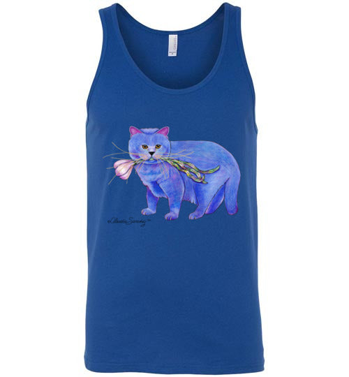 Garlic Cat Tank Top by Claudia Sanchez