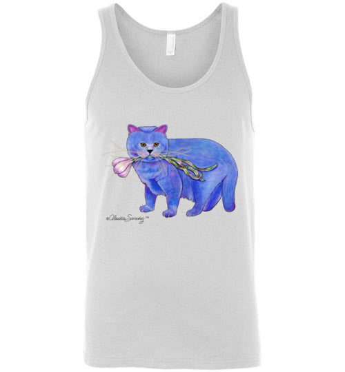 Garlic Cat Tank Top by Claudia Sanchez