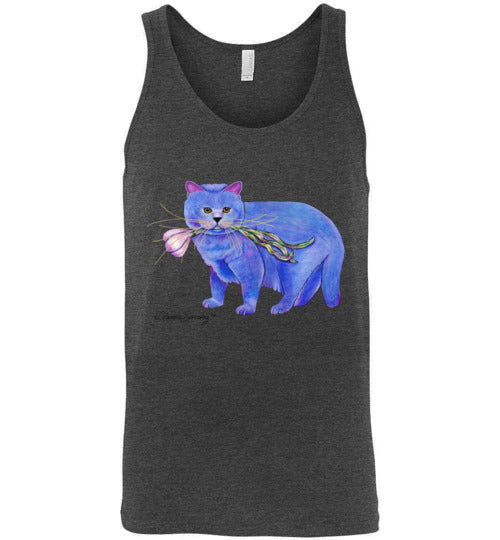 Garlic Cat Tank Top by Claudia Sanchez