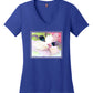 Ali's Eyes V-Neck Short Sleeved T-Shirt by Claudia Sanchez