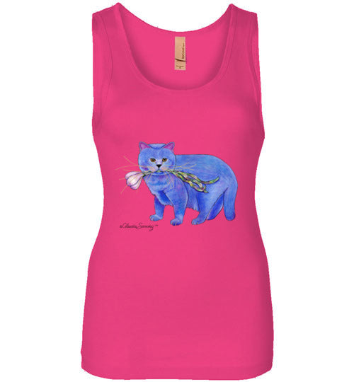 Garlic Cat Tank Top by Claudia Sanchez