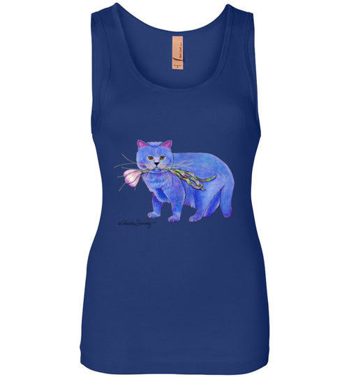 Garlic Cat Tank Top by Claudia Sanchez