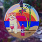 Aloha Lucy Cat Art Ornament