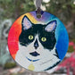 Bootie Acrylic Cat Art Ornament by Claudia Sanchez