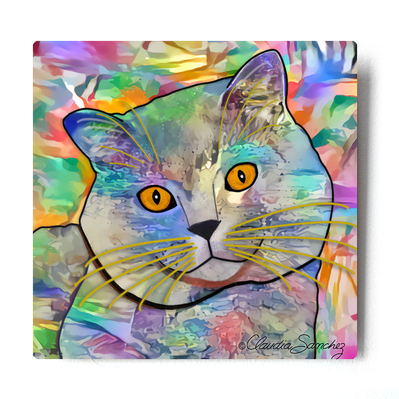Buddy Guy Jazzy Cat Aluminum Cat Art Print