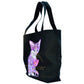 Catnip Sip Cat Art Tote Bag by Claudia Sanchez, Claudia's Cats Collection