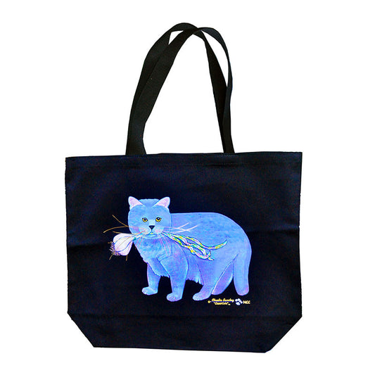 Kayo, Garlic Cat Tote Bag by Claudia Sanchez, Claudia's Cats Collection