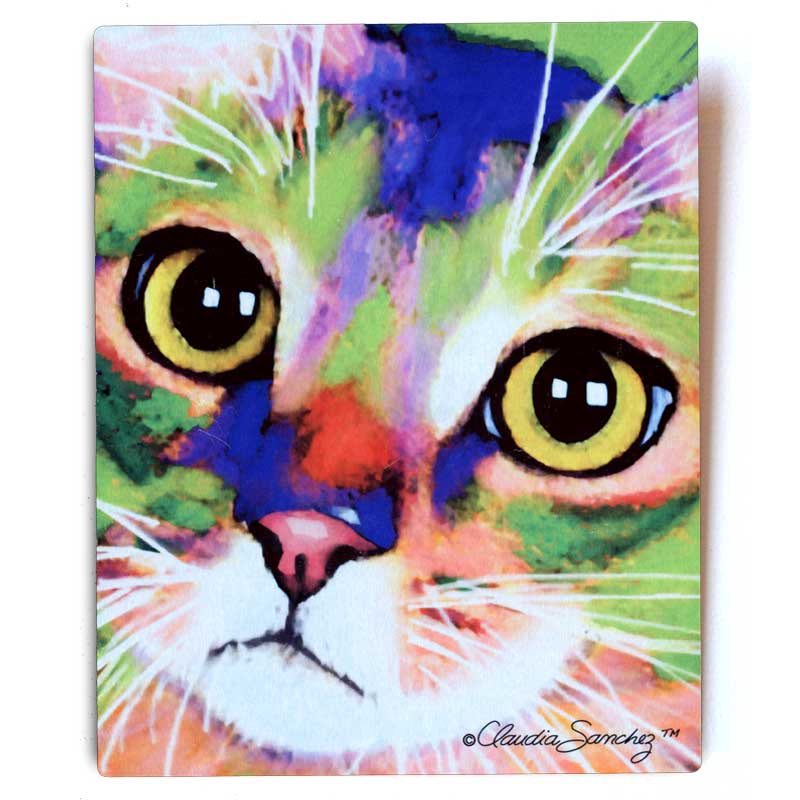 Kauhi Eyes Aluminum Cat Art Print, 8x10"