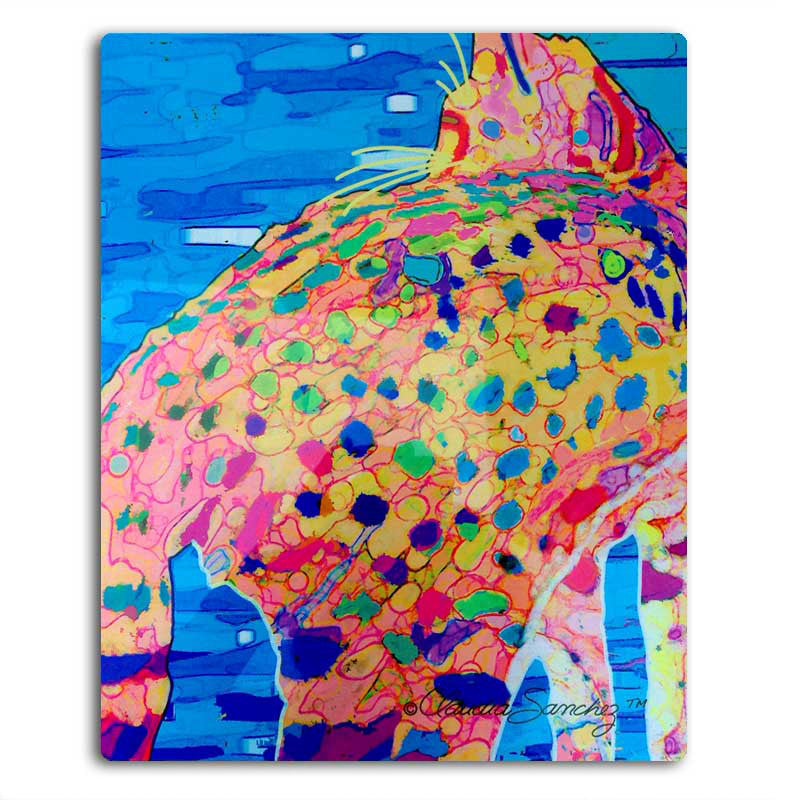 Got Kiara's Back Aluminum Cat Art Print, 8x10" by Claudia Sanchez