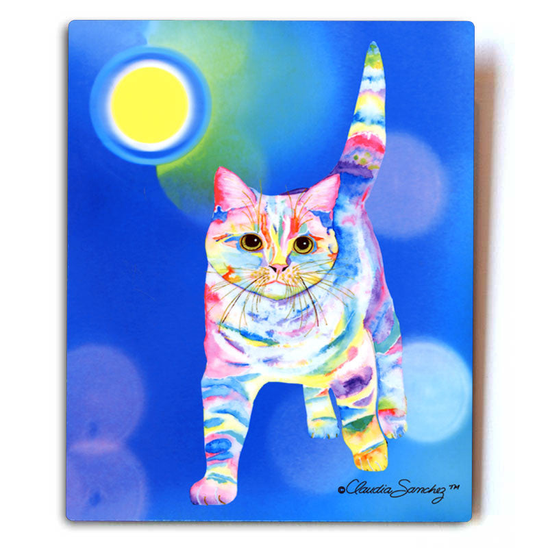 Morris Bliss Aluminum Cat Art Print, 8x10" by Claudia Sanchez