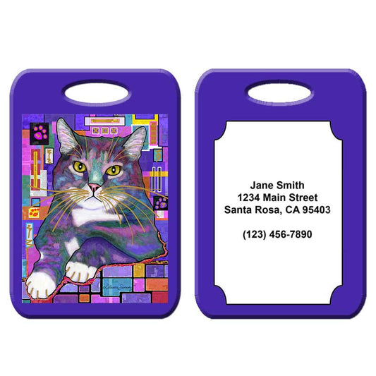 Napper - Cat Art Luggage Tag