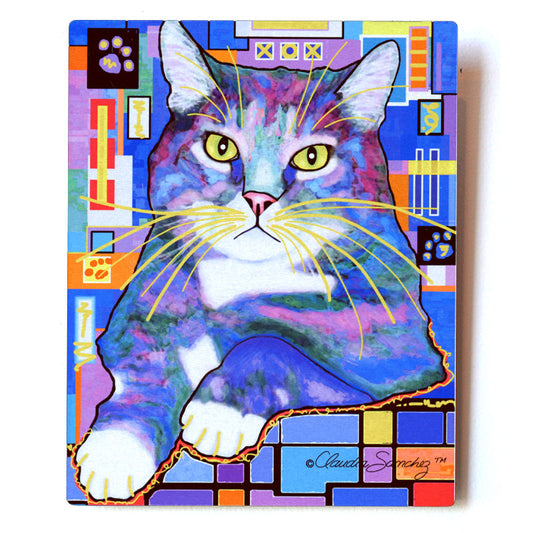 Napper Aluminum Cat Art Print, 8x10"