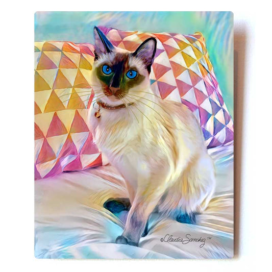 Solomon Aluminum Cat Art Print, 8x10"