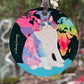 Zapata's World (Night Version) Acrylic Cat Art Ornament by Claudia Sanchez